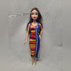 Barbie My Scene Coasterama Delancey Doll Highlighted Brunette Hair Rare